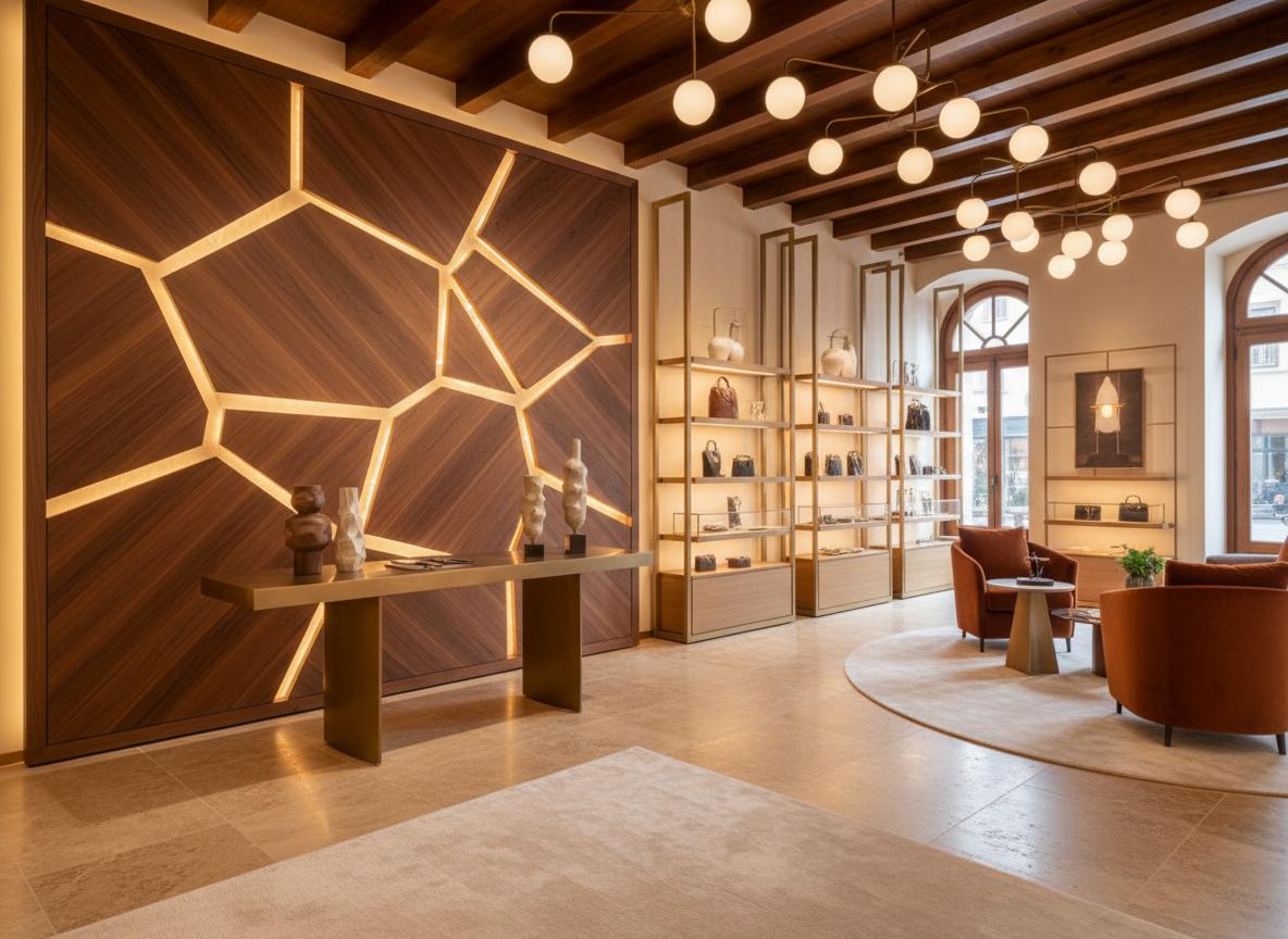 Custom indoor lobby sign made by Spazio Design in Miami