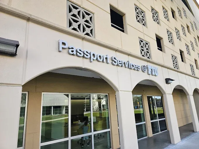FIU — Florida International University — Passport Services building letters by Spazio Design in Miami